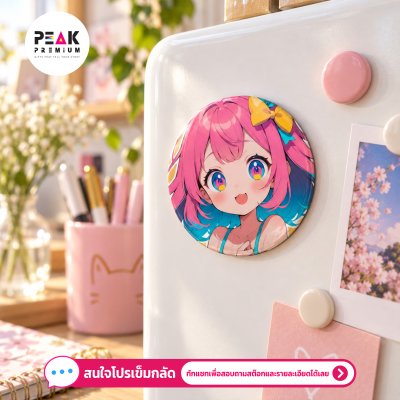แม่เหล็กทรงกลม 58 mm. แบบนิ่ม| รับผลิตตามแบบลูกค้า