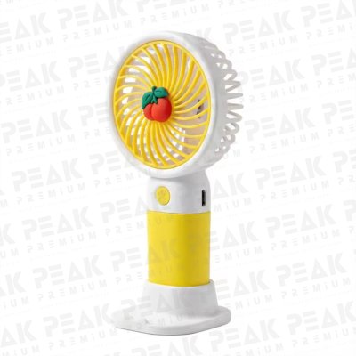 พัดลมพกพาลายผลไม้ พับตั้งได้  FruitBreeze Mini Fan พร้อมพิมพ์โลโก้