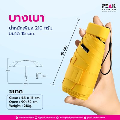 ร่ม รุ่นพกพาสะดวก Carry Umbrella สกรีนโลโก้