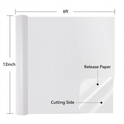 ไวนิลกาวถาวร HTVRONT รุ่น Permanent Vinyl Roll