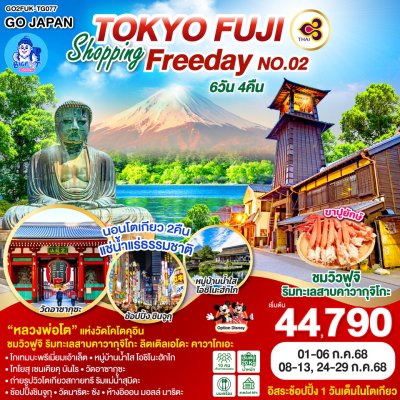 ทัวร์ญี่ปุ่น โตเกียว ดิสนีย์แลนด์ กรกฏาคม 2568