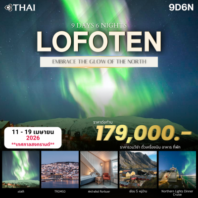  ทัวร์นอร์เวย์ สวีเดน แสงเหนือ