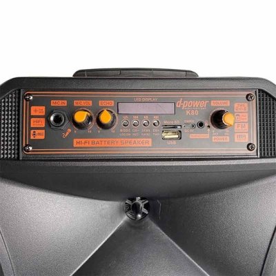 D-power รุ่น K80 Speaker Bluetooth ลำโพงบลูทูธ/12นิ้ว/RGB/รับประกัน12เดือน