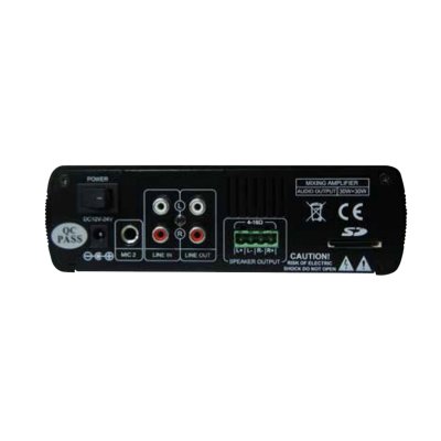 Razr Mixing Amplifier เครื่องผสมสัญญาณเสียงและเครืองขยายเสียง รุ่น Mini60