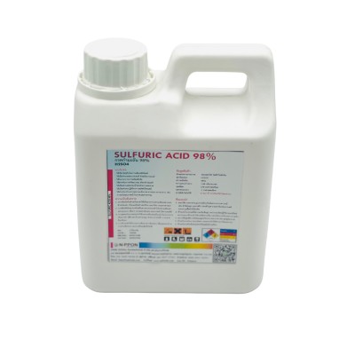 กรดกํามะถันใส 98% (SULPHURIC ACID 98%) ขนาด 1, 5, 30 กก.