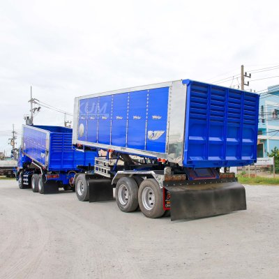 สิบล้อดั้มพ์ HINO FM2P 380 แรง ปี 2565 + หางดั้มพ์ อู่ ส.สมบัติ ปี 2566