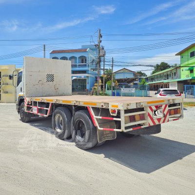 สิบล้อเครนพื้นเรียบ ISUZU FVM 240 แรงม้า ปี 56 เครน UNIC 5 ตัน 5 ปลอก