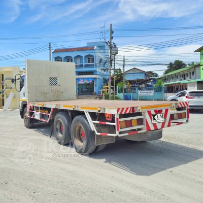 ISUZU FVZ 300 แรงม้า ปี 57 รถบรรทุก 10ล้อ พื้นเรียบ