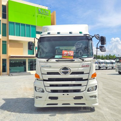 สิบล้อหัวลาก HINO FM1A 344 แรง ปี 65 + หางพื้นเรียบ สามเพลา อู่ RCK ปี 60
