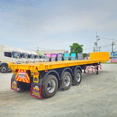 หางพื้นเรียบ สามเพลา มีบังเกอร์ อู่ WAFA ปี 63