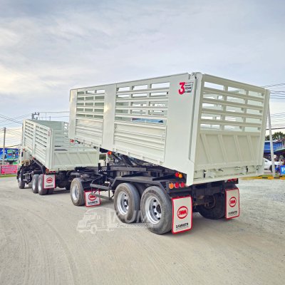 สามมิตรแท้ ISUZU FXZ 360 แรงม้า ปี 65 + หางดั้มพ์ สามเพลา อู่สามมิตร ปี 65