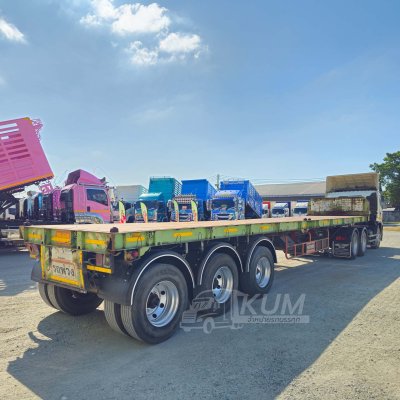 สิบล้อหัวลาก HINO FM 344 แรง ปี 56 + หางพื้นเรียบ อู่ BPT ปี 58