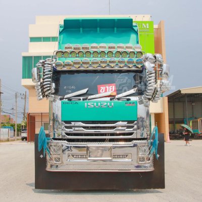 สิบล้อดั้มพ์ ISUZU FXZ 360 แรง ปี 2565 + หางดั้มพ์ สามเพลา อู่สหะกิจ ปี 2565