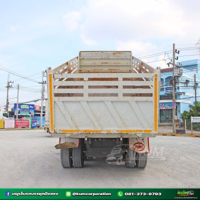 สิบล้อดั้มพ์ FUSO FV 380 แรงม้า ปี 55 กระบะสามมิตร ราคาถูกมาก