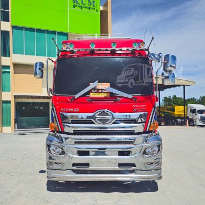 สิบล้อหัวลาก HINO VICTOR 500 344 แรงม้า ปี 66+หางเซมิดั้มพ์ สองเพลา อู่เดอะซัน ปี 65