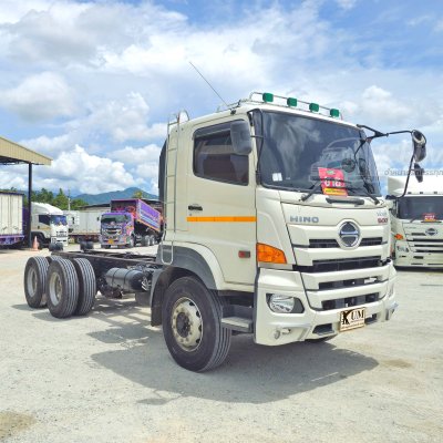 สิบล้อหัวคัสซี HINO FM1A 344 แรง ปี 67 ปีใหม่ไมล์น้อย ยางใหม่ 10เส้น