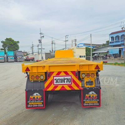 หางพื้นเรียบ สามเพลา มีบังเกอร์ อู่ WAFA ปี 63