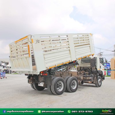 สิบล้อดั้มพ์ ISUZU FXZ 360 แรงม้า ปี 66 รถปีใหม่ กระบะสามมิตร