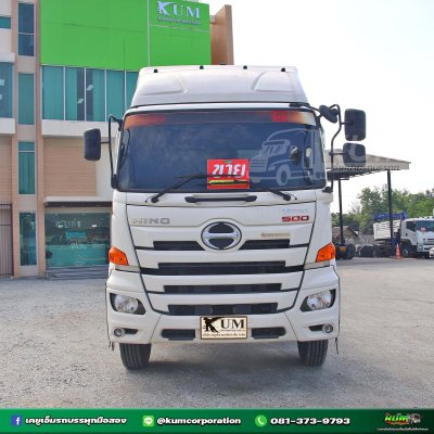 สิบล้อหัวลาก HINO VICTOR 500 344 แรงม้า ปี 66+ พ่วงหางก้าง สามเพลา ปี 66