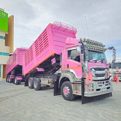 พ่วงแม่ลูกหวานฉ่ำ ISUZU FXZ 360 แรงม้า ปี 66 + หางดั้มพ์ สามเพลา ปี 65