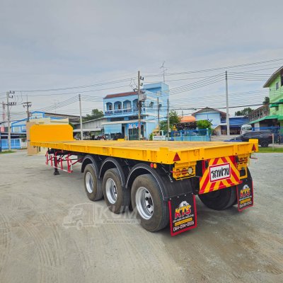 หางพื้นเรียบ สามเพลา มีบังเกอร์ อู่ WAFA ปี 63