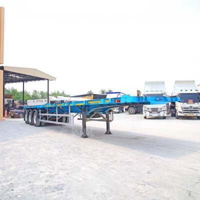 หางพื้นเรียบ สามเพลา อู่ CIMC ปี 64