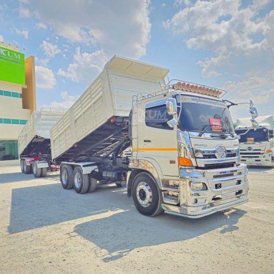 สิบล้อดั้มพ์ HINO VICTOR 500 344 แรงม้า ปี 65+หางดั้มพ์ สามเพลา อู่เดอะฟีนิกซ์ ปี 65