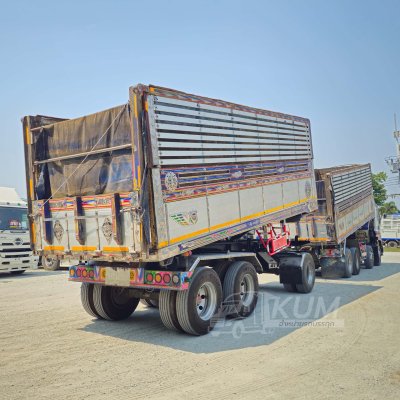 สิบสองล้อดั้มพ์ ISUZU FYH 360 แรง ปี 2555 + หางดั้มพ์ สามเพลา อู่ส.สมบัติ ปี 2557