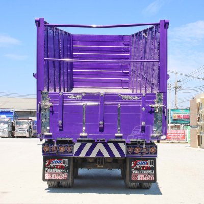 สิบล้อดั้มพ์ ISUZU FXZ 360 แรง ปี 2554 +  หางดั้มพ์ สามเพลา อู่ส.สมบัติ ปี 2555