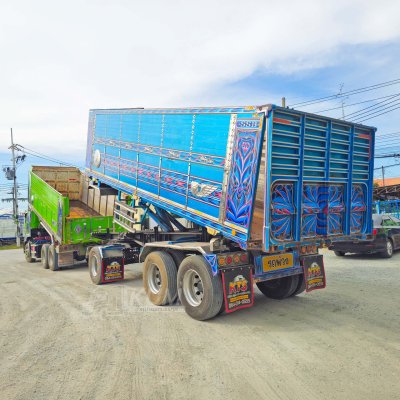 สิบล้อดั้มพ์ HINO FM1A 344 แรง ปี 2566 + หางดั้มพ์ สามเพลา อู่ ส.สมบัติ ปี 2565