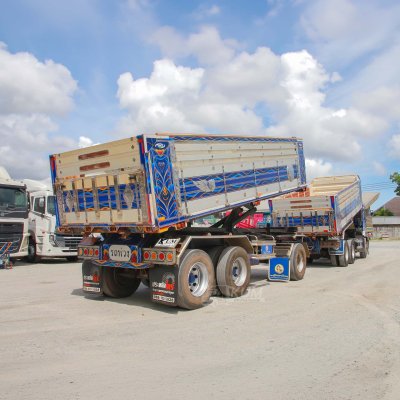 สิบล้อดั้มพ์ HINO FM1A 344 แรง ปี 2566 + หางดั้มพ์ สามเพลา อู่ไทยมาวินกู๊ดทรัค ปี 2566