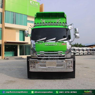 สิบล้อดั้มพ์ ISUZU FXZ 360 แรงม้า ปี 65+หางดั้มพ์ สามเพลา อู่สหะกิจ ปี 65