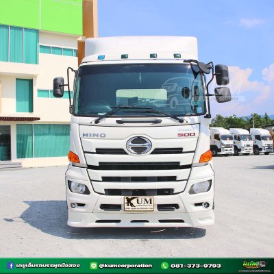สิบล้อหัวลาก HINO VICTOR 500 344 แรงม้า ปี 64+ หางพื้นเรียบ สามเพลา อู่ PANUS ปี 64