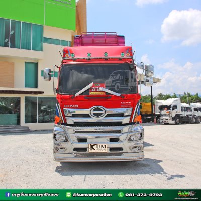 สิบล้อหัวลาก HINO VICTOR 500 344 แรงม้า ปี 66+หางเซมิดั้มพ์ สองเพลา อู่เดอะซัน ปี 65