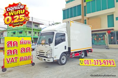 ‼️ดอกเบี้ย พิเศษ 0.25% ต่อเดือน‼️สี่ล้อตู้ ISUZU NLR 104 แรง ปี 2563