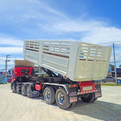 สิบล้อหัวลาก HINO VICTOR 500 344 แรงม้า ปี 66+หางเซมิดั้มพ์ สองเพลา อู่เดอะซัน ปี 65