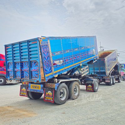 สิบล้อดั้มพ์เกษตร ISUZU FXZ 360 แรงม้า ปี 66 + หางดั๊มพ์ สามเพลา อู่ส.สมบัติ ปี 65 สีสวยจัดคัน