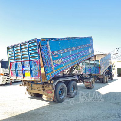 สิบล้อดั้มพ์ HINO FM2P 380 แรง ปี 2564  + หางดั้มพ์  สามเพลา  อู่พงศ์ไพบูลย์ ปี 2564