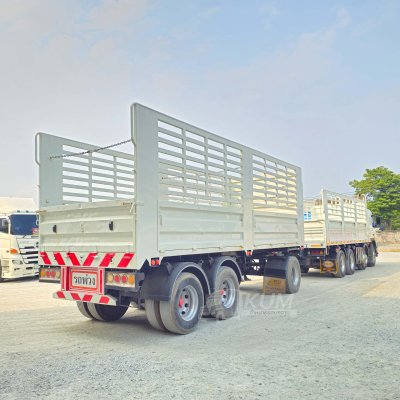 สิบสองล้อคอก Volvo FM 440 แรง ปี 2556 + หางคอก สามเพลา ปี 64