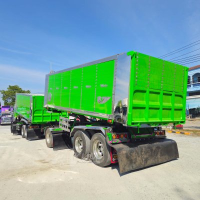 สิบล้อดั้มพ์ ISUZU FXZ 360 ปี 65 + หางดั้มพ์ สามเพลา อู่ ส.สมบัติ ปี 65