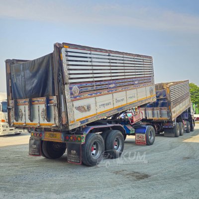 สิบสองล้อดั้มพ์ ISUZU FYH 360 แรง ปี 2556 + หางดั้มพ์ สามเพลา อู่ส.สมบัติ ปี 2556