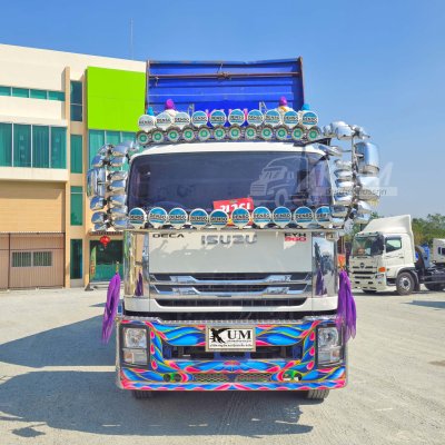 สิบสองล้อดั้มพ์ ISUZU FYH 360 แรง ปี 2556 + หางดั้มพ์ สามเพลา อู่ส.สมบัติ ปี 2556