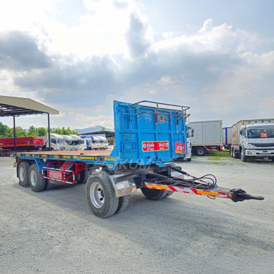 หางพ่วงพื้นเรียบ สามเพลา อู่ซุ่นชัย ปี 59