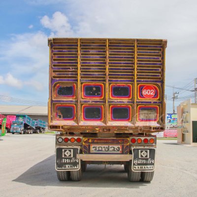 สิบล้อดั้มพ์ ISUZU FXZ 360 + หางดั้มพ์ สามเพลา อู่สหะกิจ ปี 59 จด 66