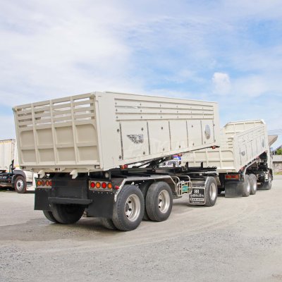 สิบล้อดั้มพ์ HINO 344 แรง ปี 56 + หางดั้มพ์ สามเพลา อู่สหกิจ ปี 56