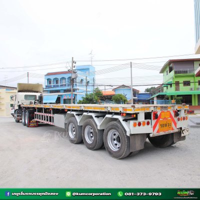 สิบล้อหัวลาก HINO VICTOR 500 260 แรงม้า ปี 65 + หางพื้นเรียบ สามเพลา อู่สามมิตร ปี 64