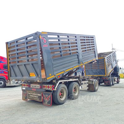คอกเกษตรสีเทาแลมโบ ISUZU FXZ 360 แรงม้า ปี 66+ หางดั้มพ์ สามเพลา อู่เดอะฟินิกซ์ ปี 66
