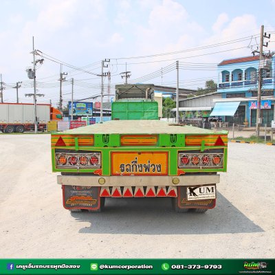 สิบล้อหัวลาก ISUZU GXZ 360 แรงม้า ปี 56+หางพื้นเรียบ สามเพลา อู่ ส.สมบัติ ปี 62