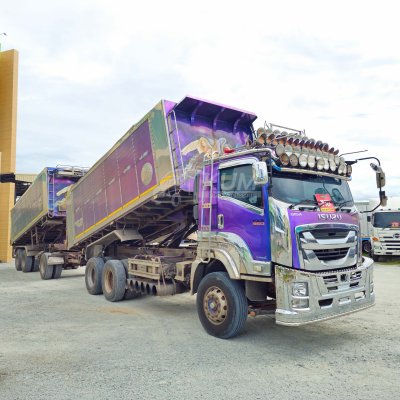 ซื้อสดลด 100,000 สิบล้อดั้มพ์ ISUZU FXZ 360 ปี 65 + หางดั้มพ์ สามเพลา อู่ ส.สมบัติ ปี 65(copy)