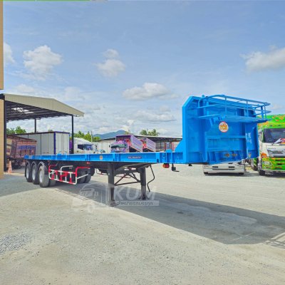 หางพื้นเรียบ สามเพลา มีบังเกอร์ อู่ RCK ปี 64